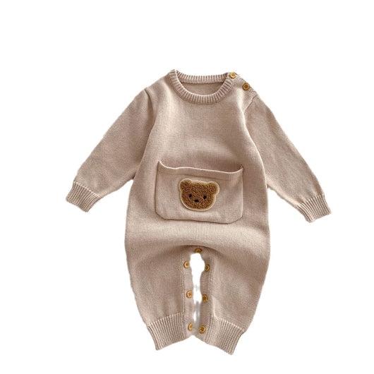 Pelele Tejido de Manga Larga con Estampado Infantil para Bebés - Image 5