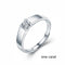 Sterling Plateado Men's Blanco Dorado Moissanite Ring One carat
