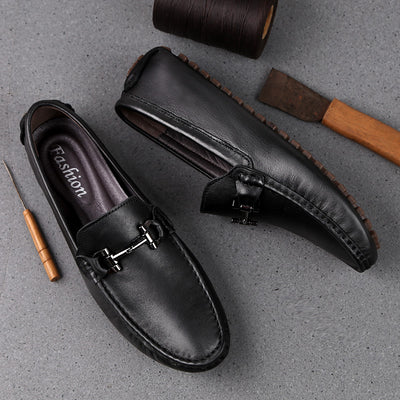 Mocasines de Cuero Genuino para Hombre - Zapatos Casuales de Diseño - Image 15