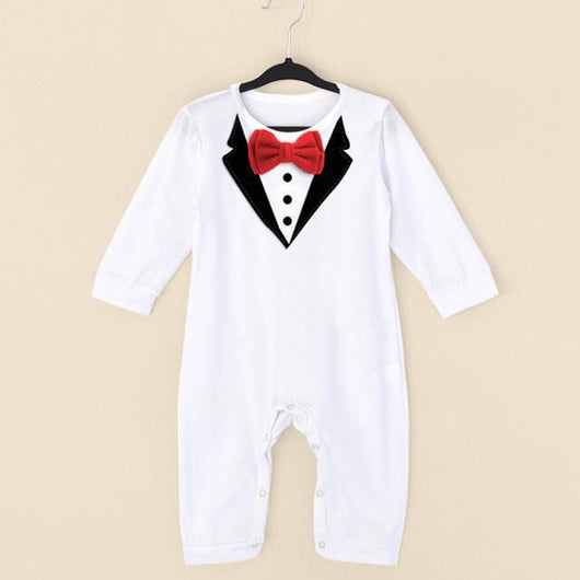 Mameluco Formal para Niño con Corbatín y Manga Larga - Image 8