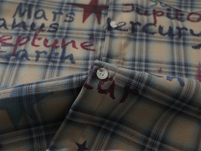 Camisa de Cuadros Manga Corta con Degradado para Hombre - Image 14