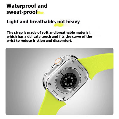 Correa Magnética para iWatch S10 Patrón Litchi Silicona Suave - Image 47