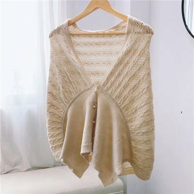 Cardigan de Punto Liso para Mujer - Abrigo Cálido de Hombros - Image 9