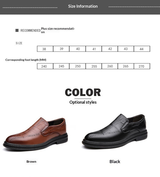 Zapatos de Cuero Puntiagudos Estilo Británico para Hombre - Image 8