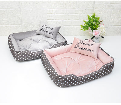 Cama Estampada de Cuatro Estaciones para Perros Pequeños - Image 12