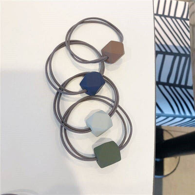 Banda Elástica para Cabello con Perlas Octagonales - Accesorio de Moda Temperamento Adulto - Image 12