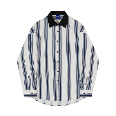 Camisa Hombre Rayas Manga Larga Primavera Otoño - Image 6