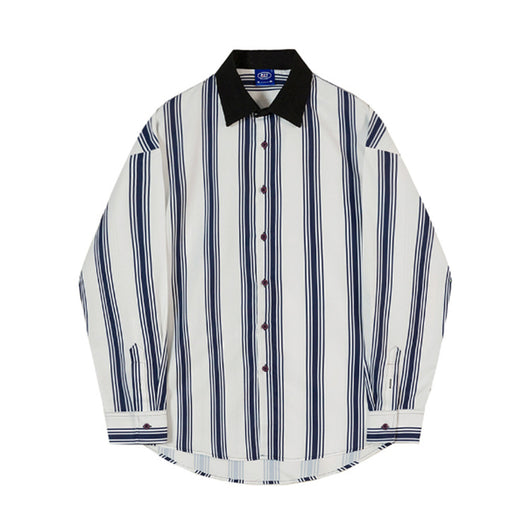 Camisa Hombre Rayas Manga Larga Primavera Otoño - Image 6
