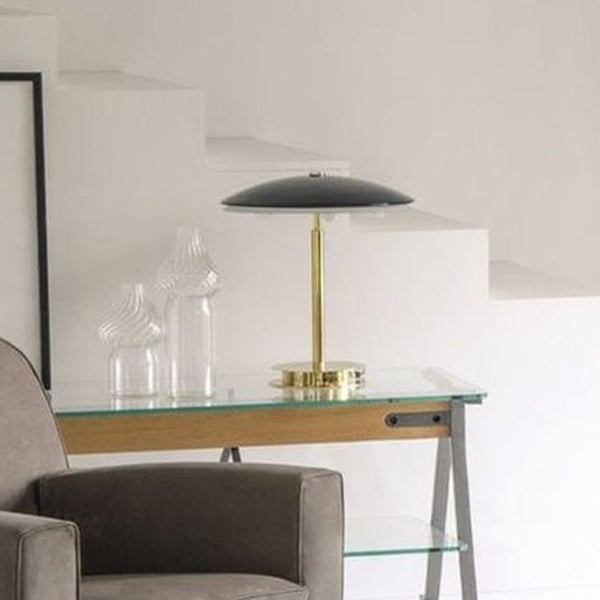 Lámpara de Mesa Vintage con Diseño de Hongo - Hierro Forjado para Dormitorio