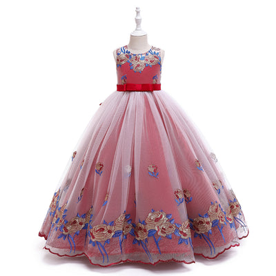 Vestido de Princesa Europeo Americano para Niñas - Disfraz de Concierto Piano - Image 3