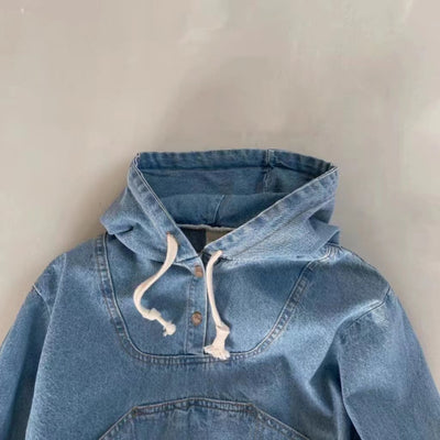 Sudadera Denim con Capucha para Bebés Niños y Niñas - Image 8