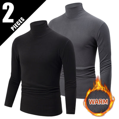 Polera Térmica de Cuello Alto para Hombre - Abrigo Versátil de Invierno - Image 16