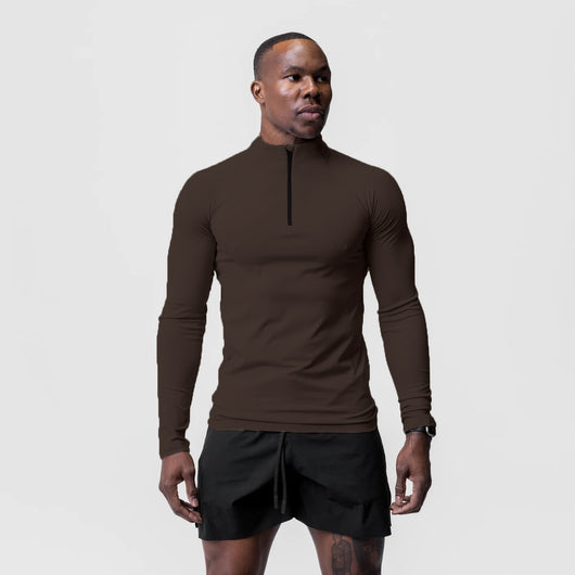 Playera Deportiva de Cuello Alto con Cierre Medio para Entrenamiento - Image 15