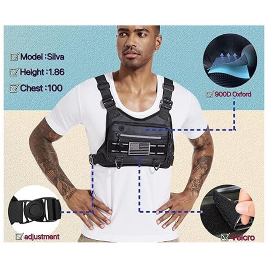 Bolsa Táctica de Pecho para Deportes y Aventura - Image 8