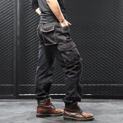 Pantalones Cargo Rectos Holgados Talla Grande para Hombre - Image 3
