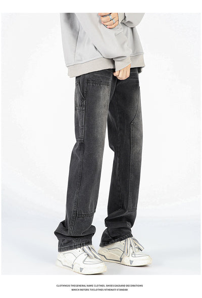 Jeans de Corte Acampanado Estilo Logging Americana para Hombre - Image 12