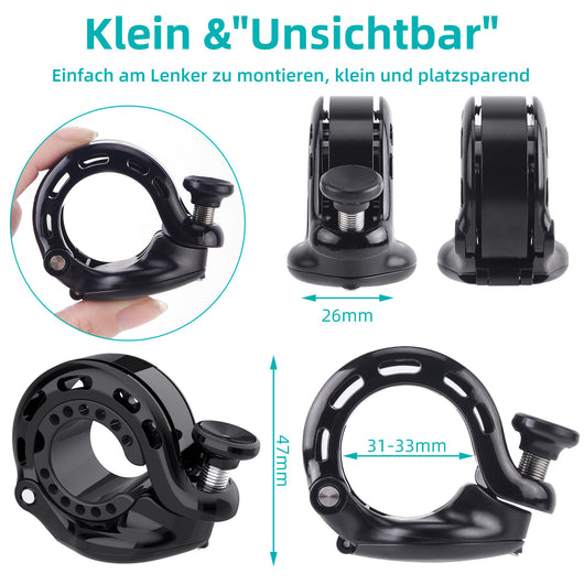 Timbre de Bicicleta Antirrobo de Aluminio con Posicionamiento para Montaña - Image 6