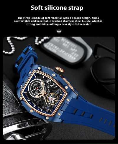 Reloj Automático de Acero Inoxidable con Caja Hueca para Hombre - Image 12