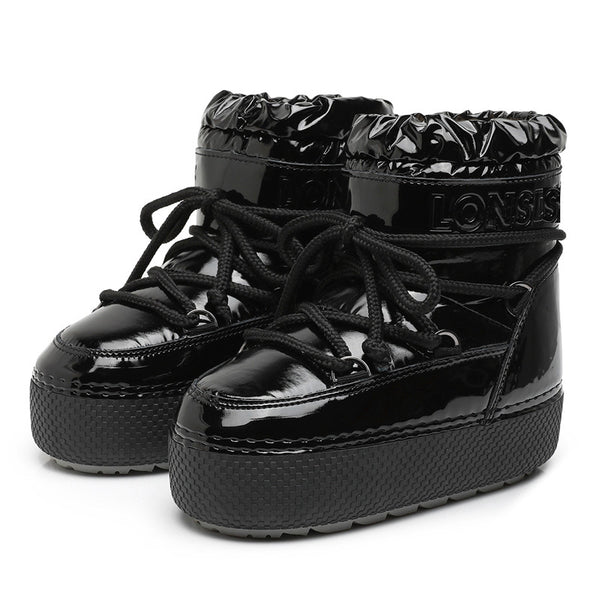 Botas Espaciales Lunar Impermeables de Caña Media para Mujer