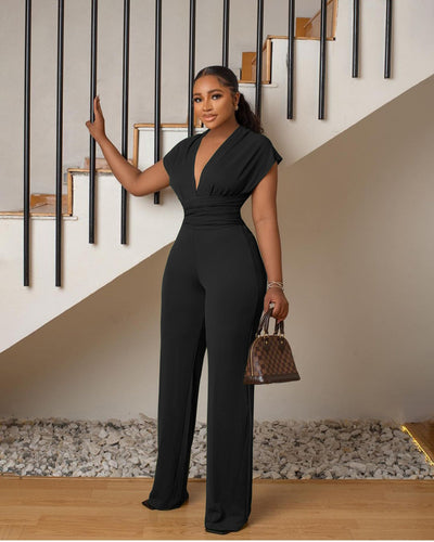 Jumpsuit Elegante de Cintura Definida para Mujer