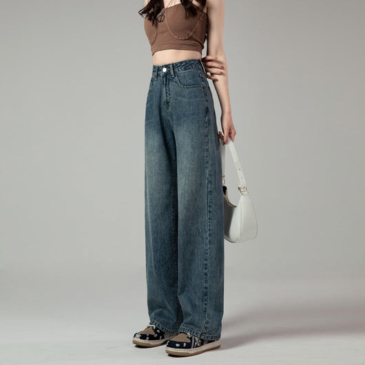 Jeans Rectos de Cintura Alta Retro para Mujer - Colección Otoño - Image 11
