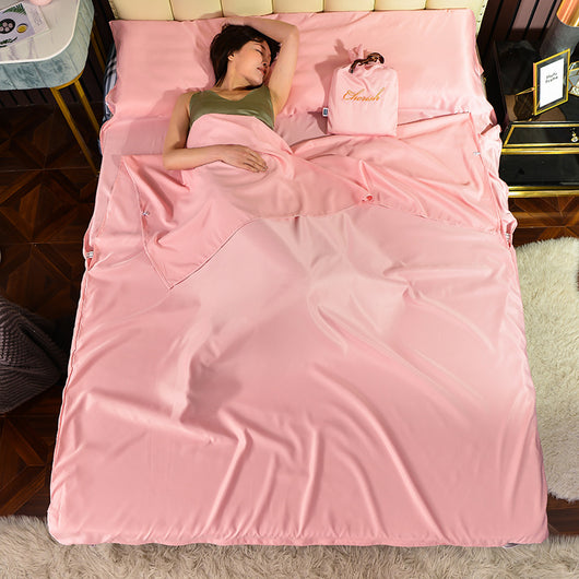 Saco de Dormir Viajero Modal Tencel Color Sólido Doble - Image 7