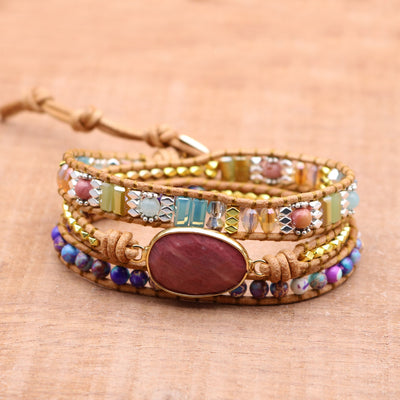 Pulsera Tejida a Mano con Cristales para Yoga y Meditación - Image 9
