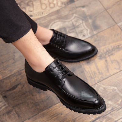 Zapatos de Cuero Blanco Estilo Británico para Hombre - Calzado Ejecutivo Premium - Image 14