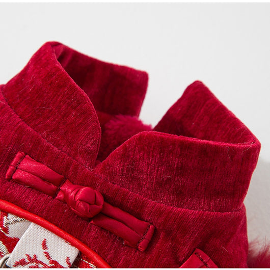 Abrigo Tradicional Chino para Mascotas - Chaqueta Acolchada de Año Nuevo para Perros y Gatos - Image 22