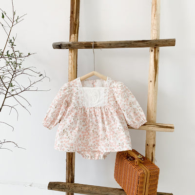 Vestido Infantil Enterizo Flores Triángulo - Image 12