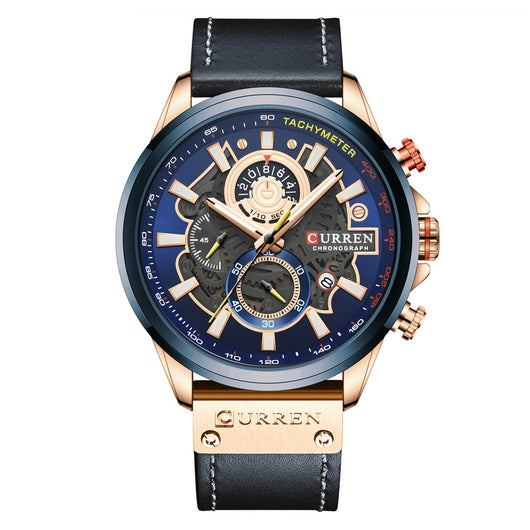 Reloj Multifuncional con Calendario y Correa Resistente al Agua para Hombre - Image 9
