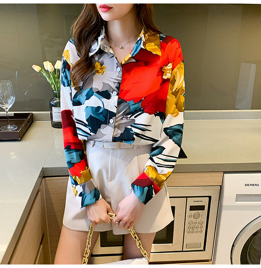 Blusa Larga de Chifón Poliéster para Mujer - Image 12