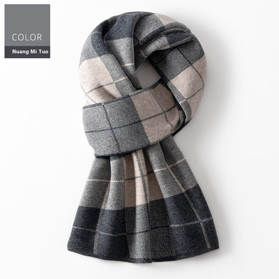 Bufanda Cuadros para Hombre Reversible - Abrigo Invierno Doble Cara - Image 18