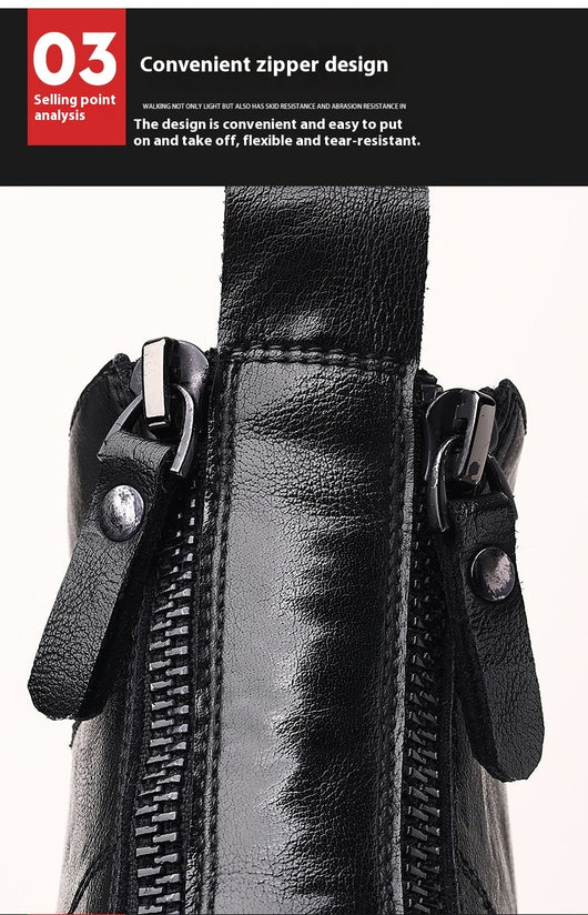Botas de Trabajo Estilo Británico en Cuero - Calzado Profesional Versátil - Image 34