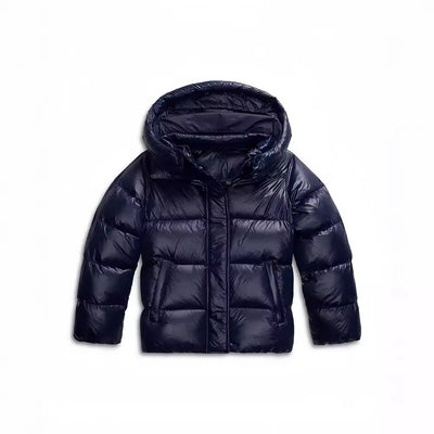 Chaqueta Puffer de Algodón con Capucha para Mujer