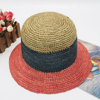 Sombrero de Rafia Tejido a Mano Plegable para Mujer - Image 15