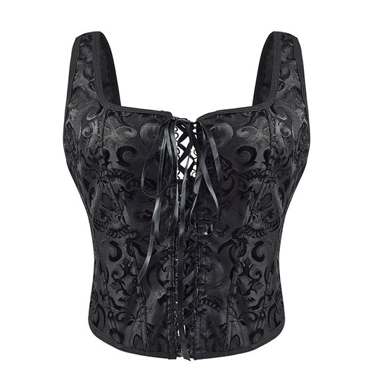 Bustier Reductor Retro con Cierre y Soporte de Sujetador Integrado