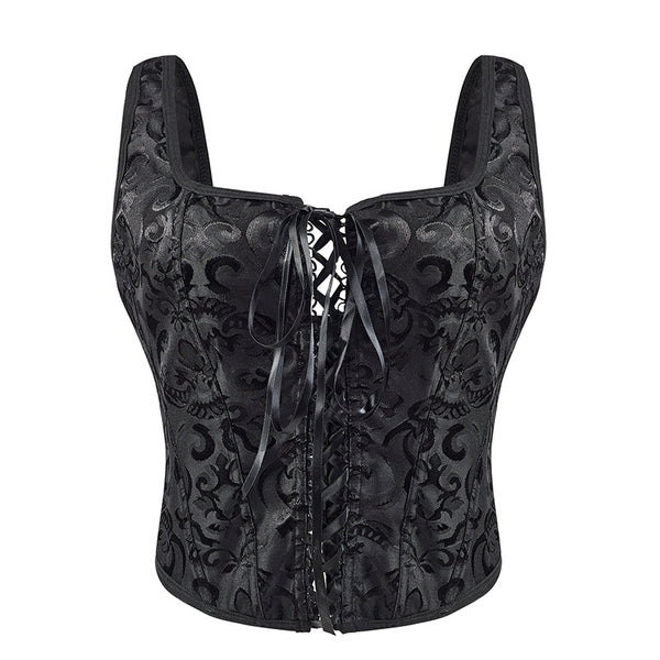 Bustier Reductor Retro con Cierre y Soporte de Sujetador Integrado