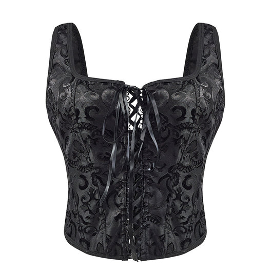 Bustier Reductor Retro con Cierre y Soporte de Sujetador Integrado