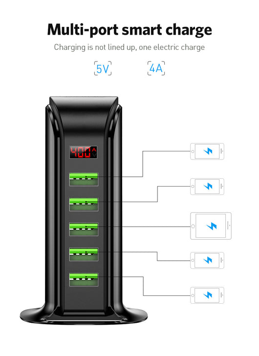 Cargador Inteligente de 5 Puertos USB - Image 13