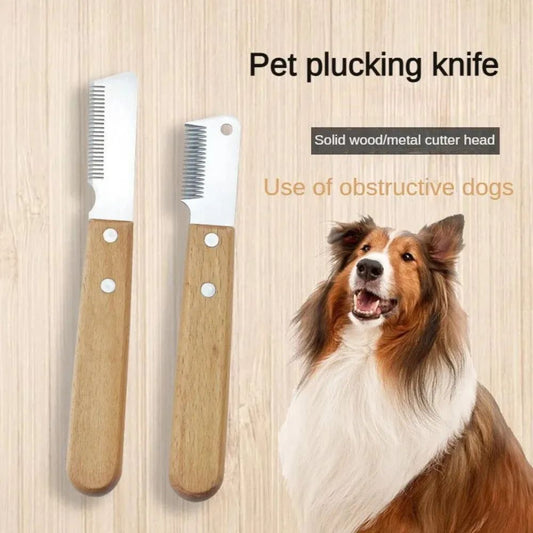 Kit Profesional de Aseo para Perros: Peine Deslanador y Máquina Cortapelo para Terrier