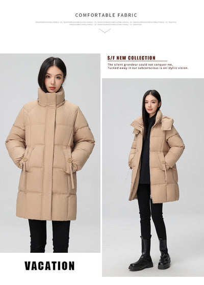 Abrigo Acolchado de Algodón Talla Grande para Mujer - Image 20