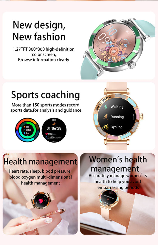 Reloj Inteligente H20 para Mujer con Llamadas Bluetooth HD - Image 14