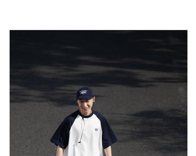 Camiseta Raglan Casual Japonesa para Hombre - Corte Relajado - Image 16