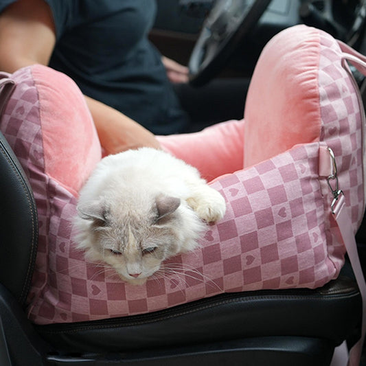 Cama Portátil de Moda para Perros Pequeños en Auto