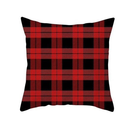 Funda de Almohada Navideña con Diseño de Ciervo y Patrón Geométrico - Image 46