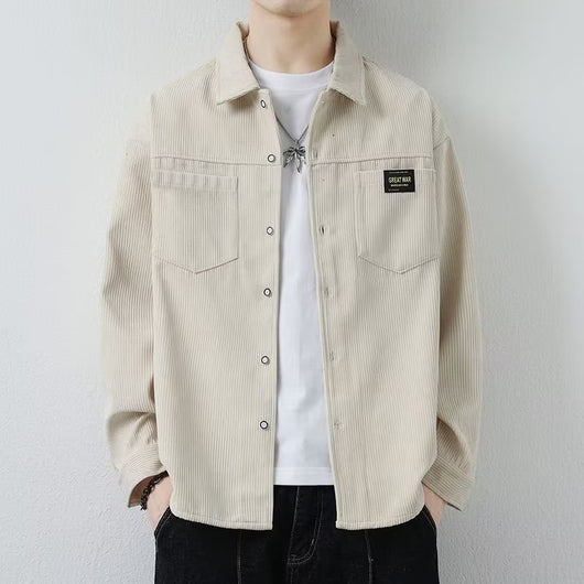 Chaqueta de Pana para Hombre - Camisa Casual de Manga Larga - Image 3