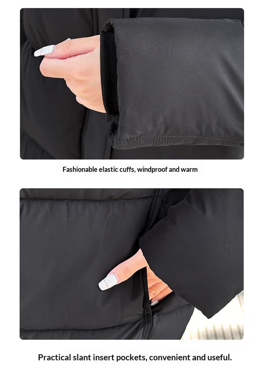 Abrigo Acolchado Suelto de Algodón para Mujer - Image 17