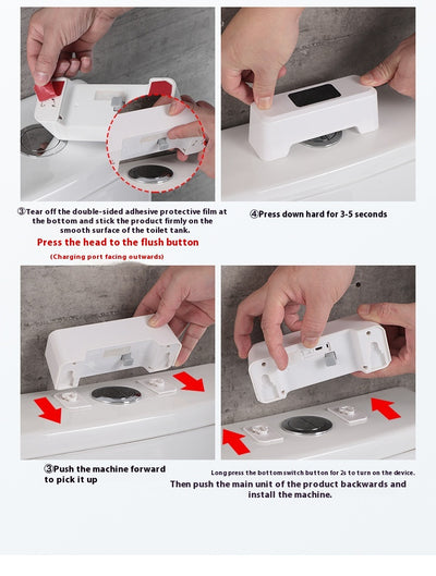 Inodoro con Descarga Automática por Sensor Táctil sin Contacto - Image 11
