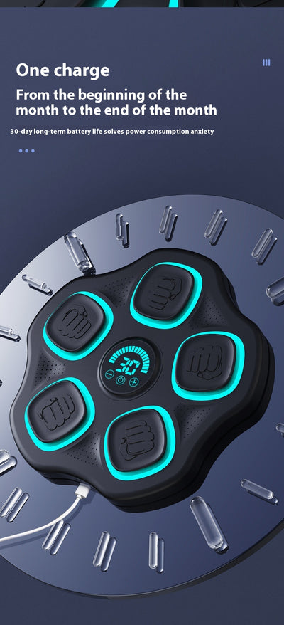 Saco de Boxeo Inteligente con Bluetooth y Música para Fitness - Image 2